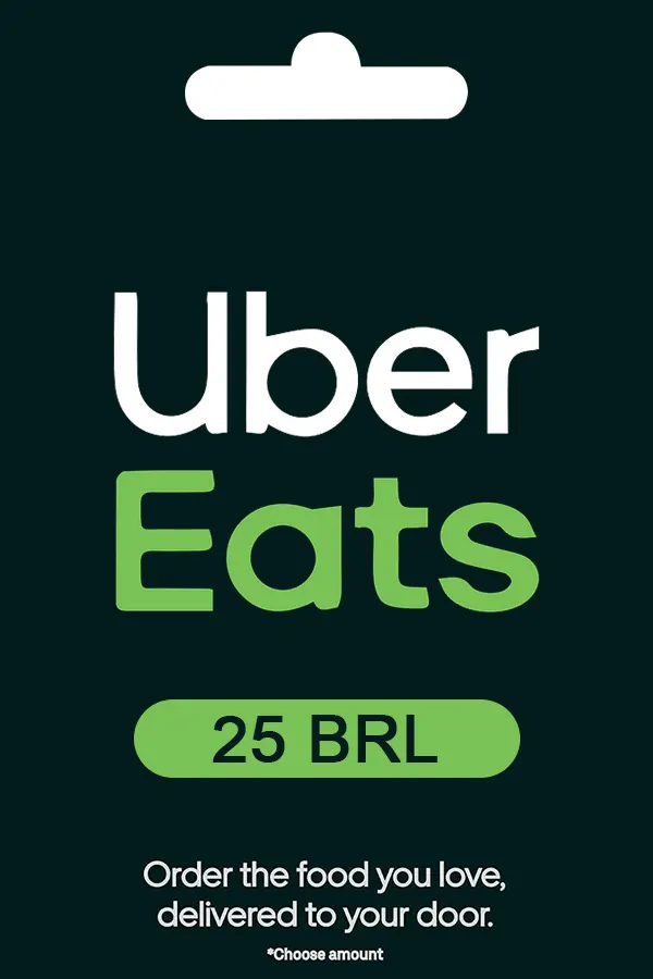 Uber Eats Gift Card 25 BRL Uber Key BRAZIL