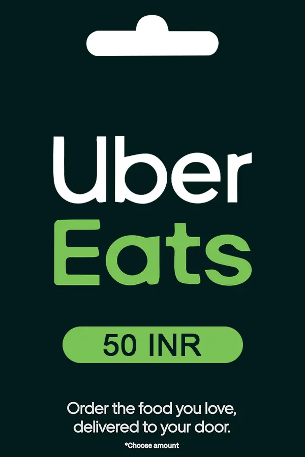 Uber Eats Gift Card 50 INR Uber Key INDIA