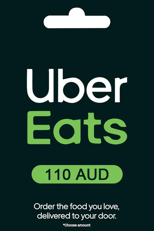 Uber Eats Gift Card 110 AUD Uber Key AUSTRALIA