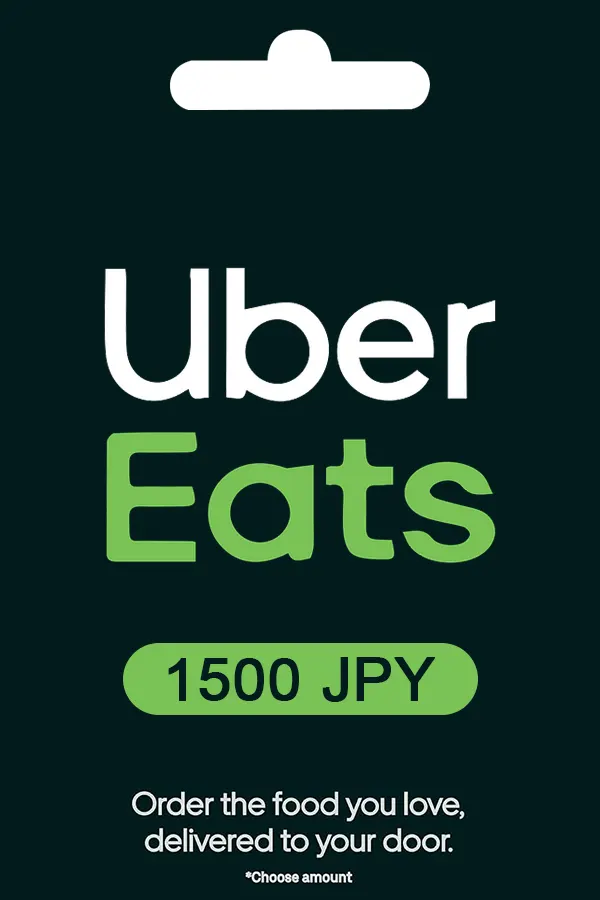 Uber Eats Gift Card 1500 JPY Key JAPAN