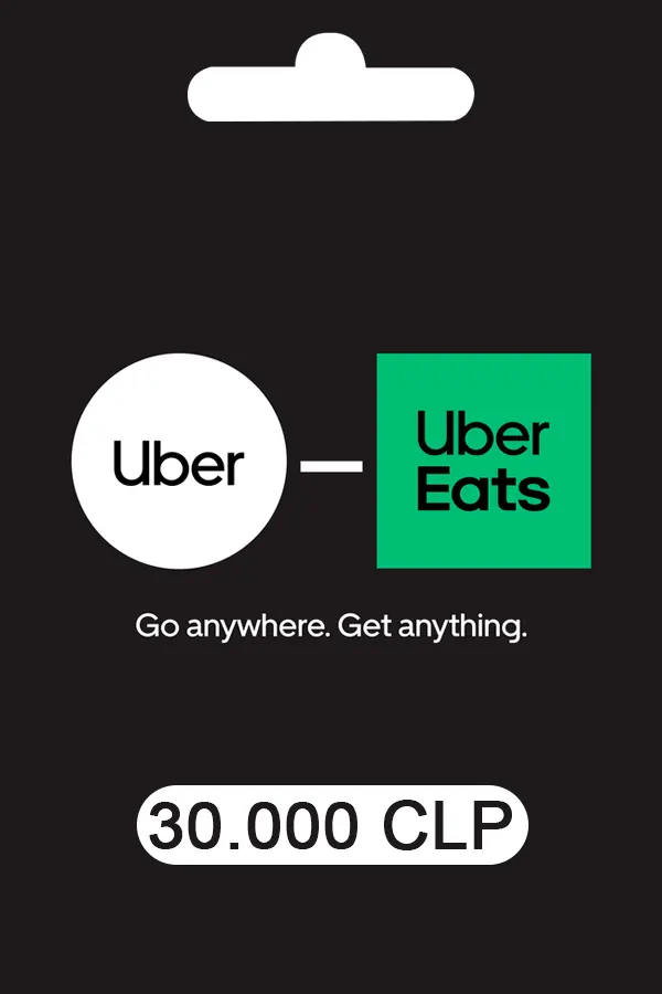 Uber Rides & Eats Voucher 30.000 CLP Uber Rides & Eats Key CHILE