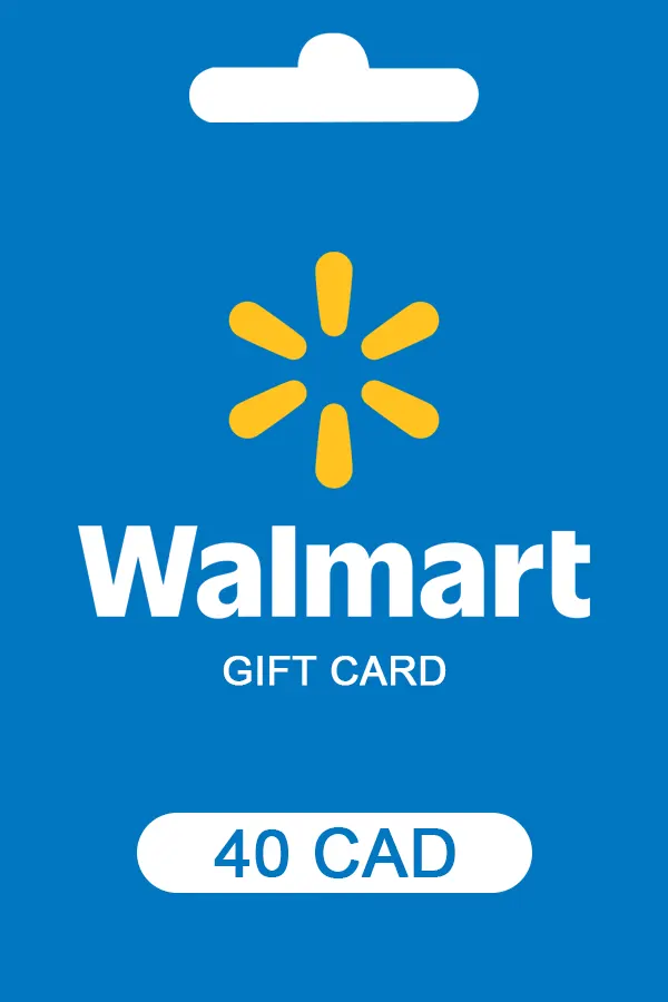 Walmart Gift Card 40 CAD Walmart Key CANADA