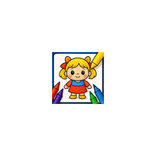 Labubu Doll Coloring Pad - Microsoft key - United Kingdom