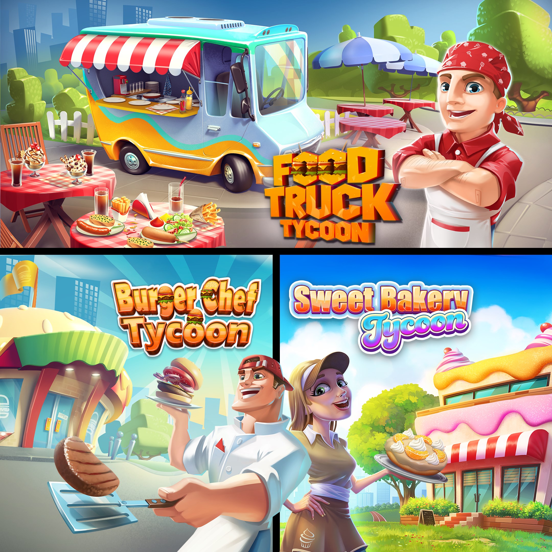 Food Truck Tycoon + Burger Chef Tycoon + Sweet Bakery Tycoon - Xbox live key - United Kingdom