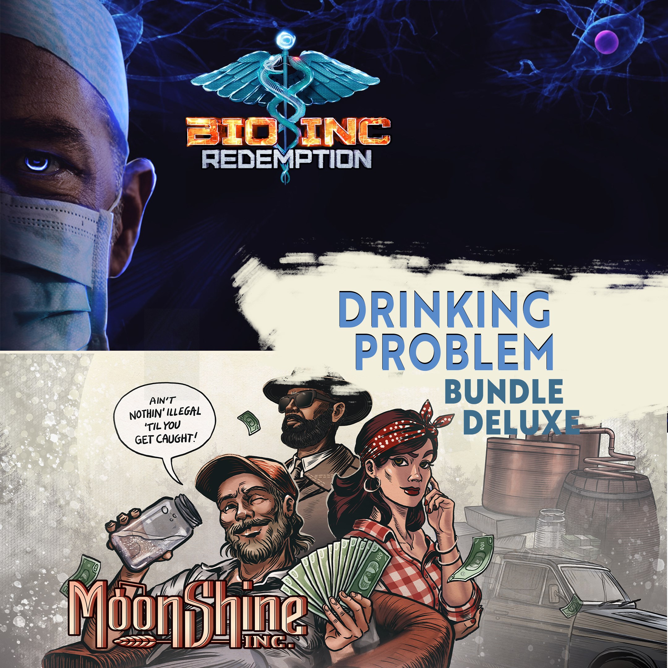 Moonshine Inc. + Bio Inc. Redemption - Drinking Problem Deluxe Bundle - Xbox live key - United Kingdom