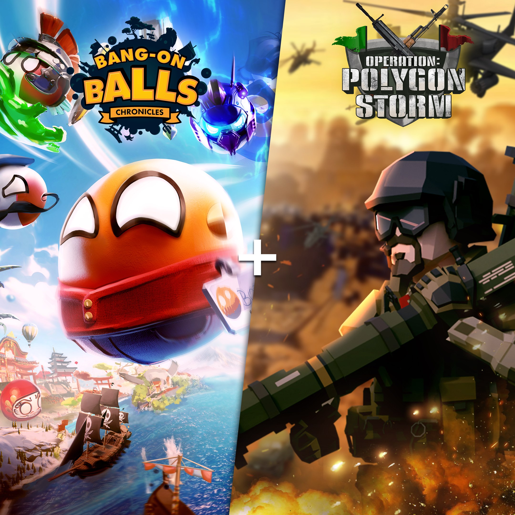 Bang-On Balls Chronicles + Operation: Polygon Storm - Xbox live key - United States