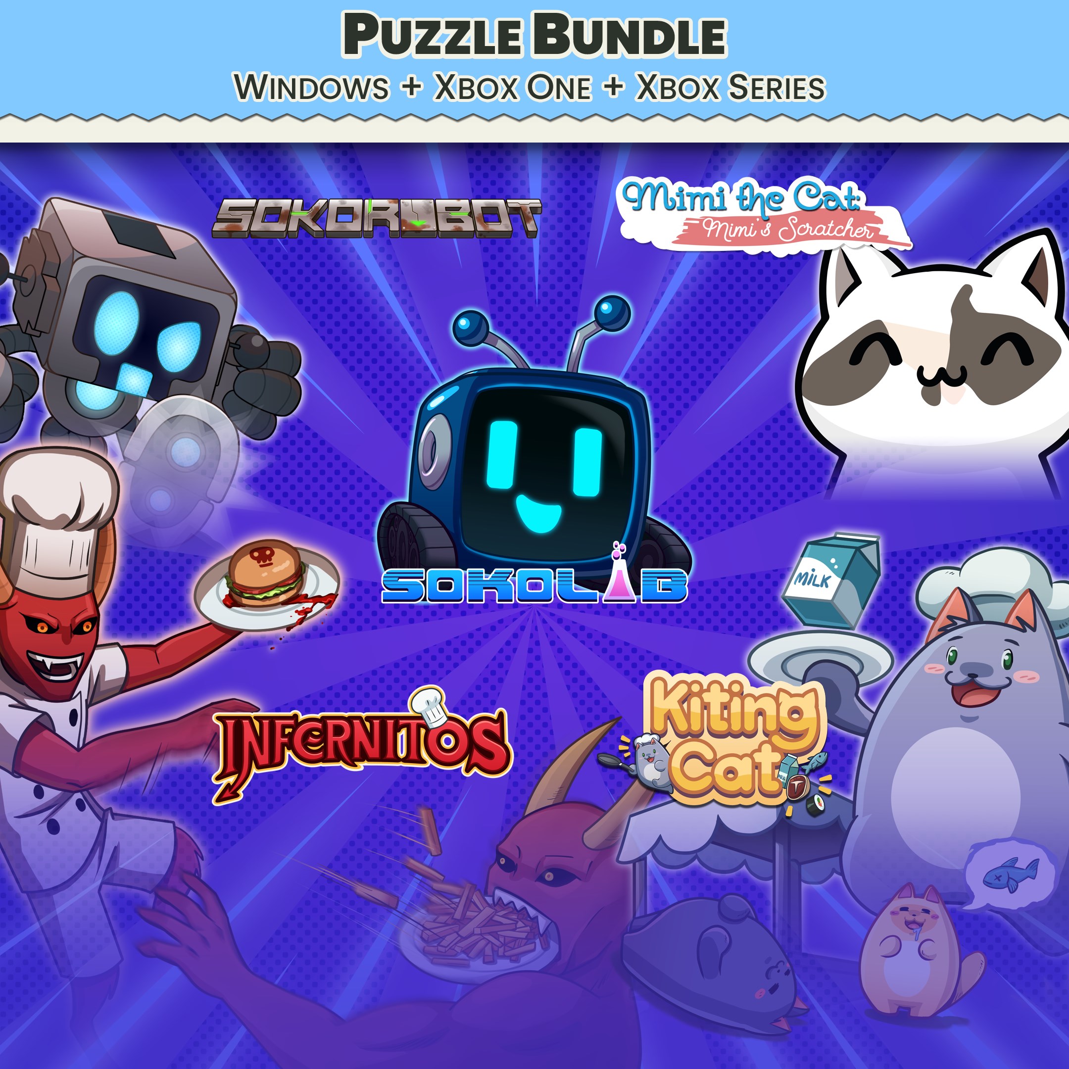 Puzzle Bundle Xbox+PC - HoneyLand, Sokos and Cats! - Xbox live key - South Africa