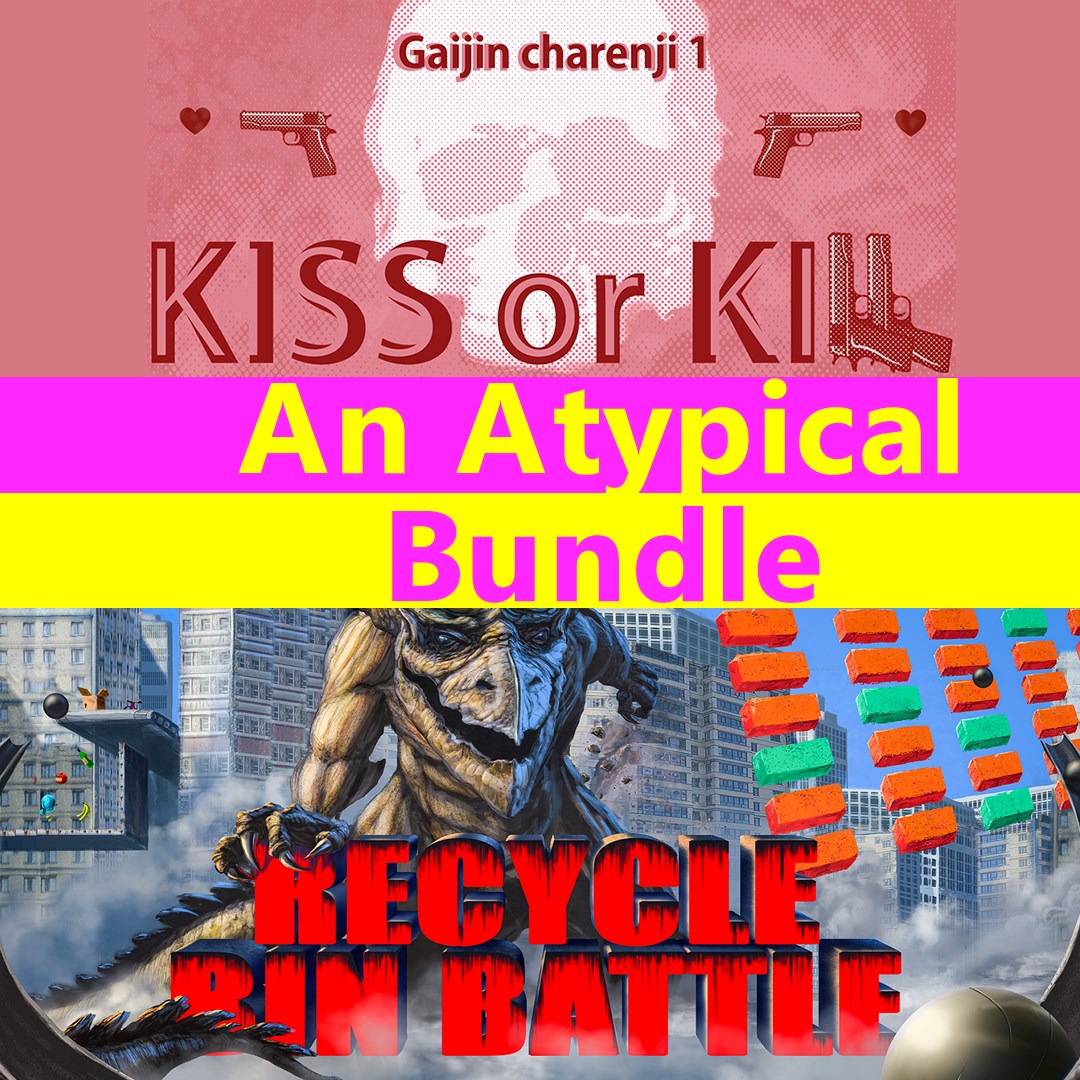 An Atypical Bundle : Recycle Bin Battle & Gaijin Charenji 1 kiss or Kill - Xbox live key - United Kingdom