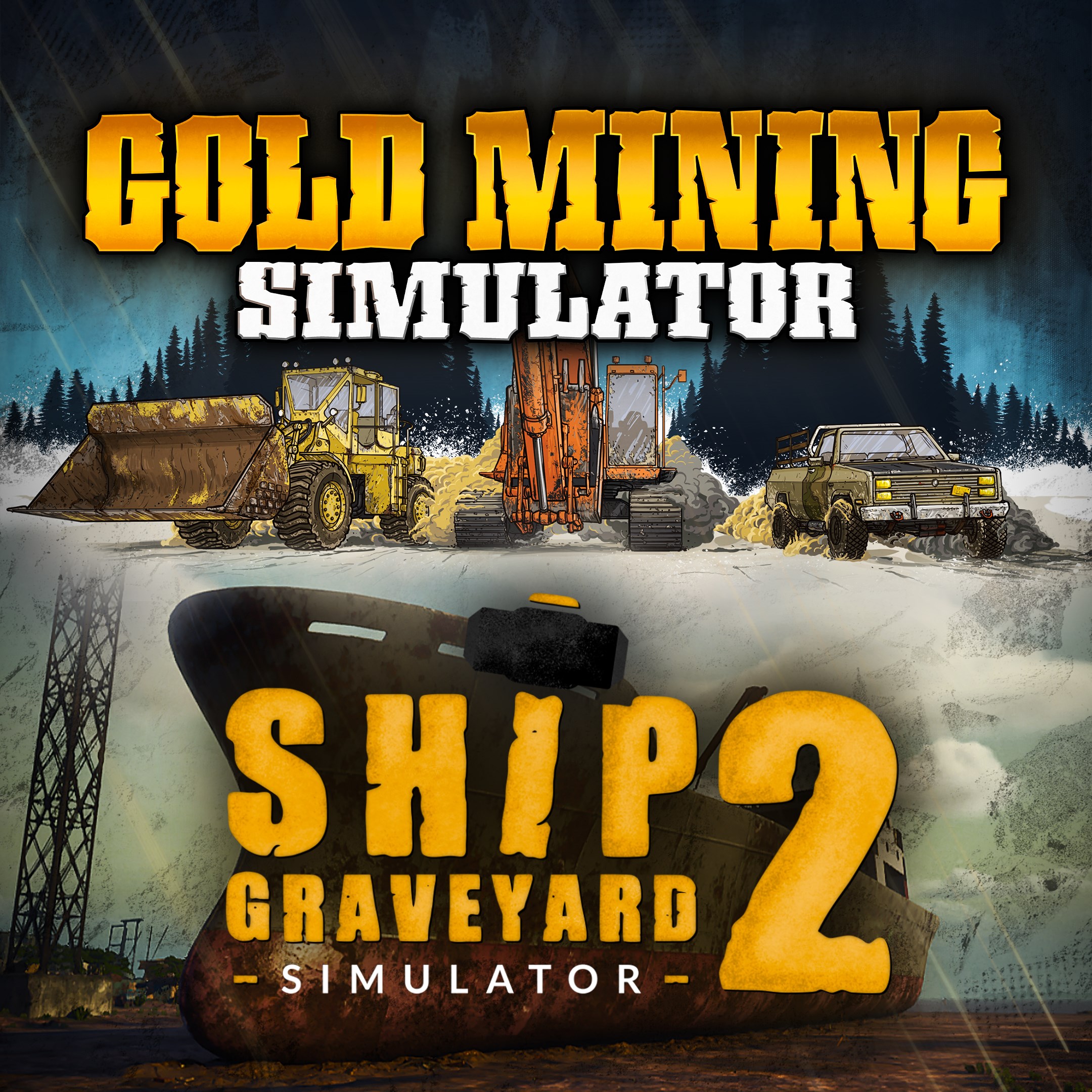 Mine & Ship Bundle: Gold Mining & Ship Graveyard Simulator 2 - Xbox live key - South Africa