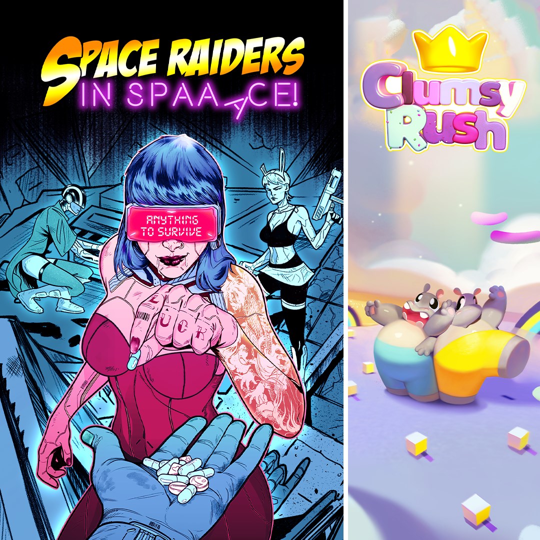 Space Raiders in Space + Clumsy Rush - Xbox live key - South Africa