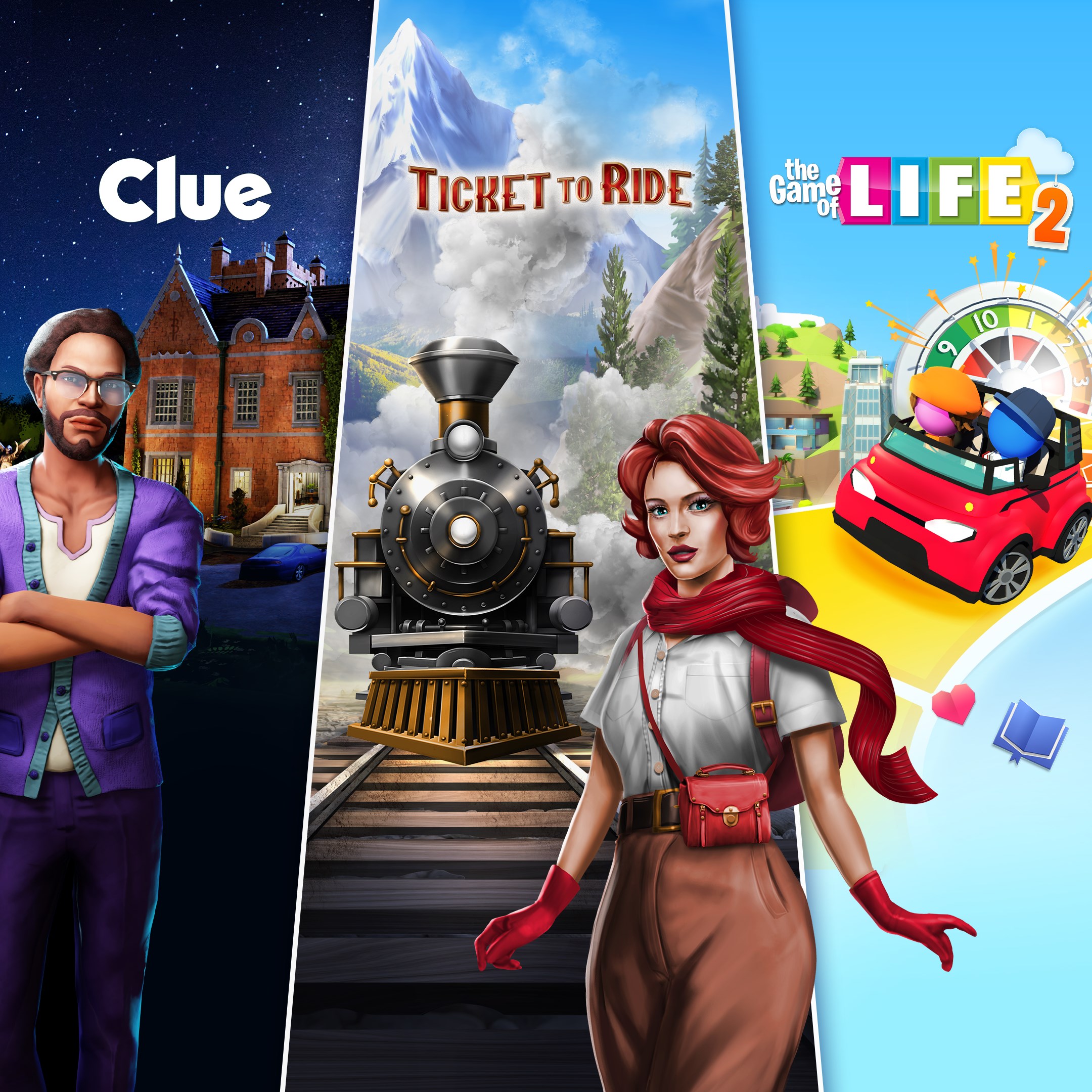 Ticket to Ride®, Clue and The Game of Life 2 – Classic Board Game Bundle - Xbox live key - United Kingdom