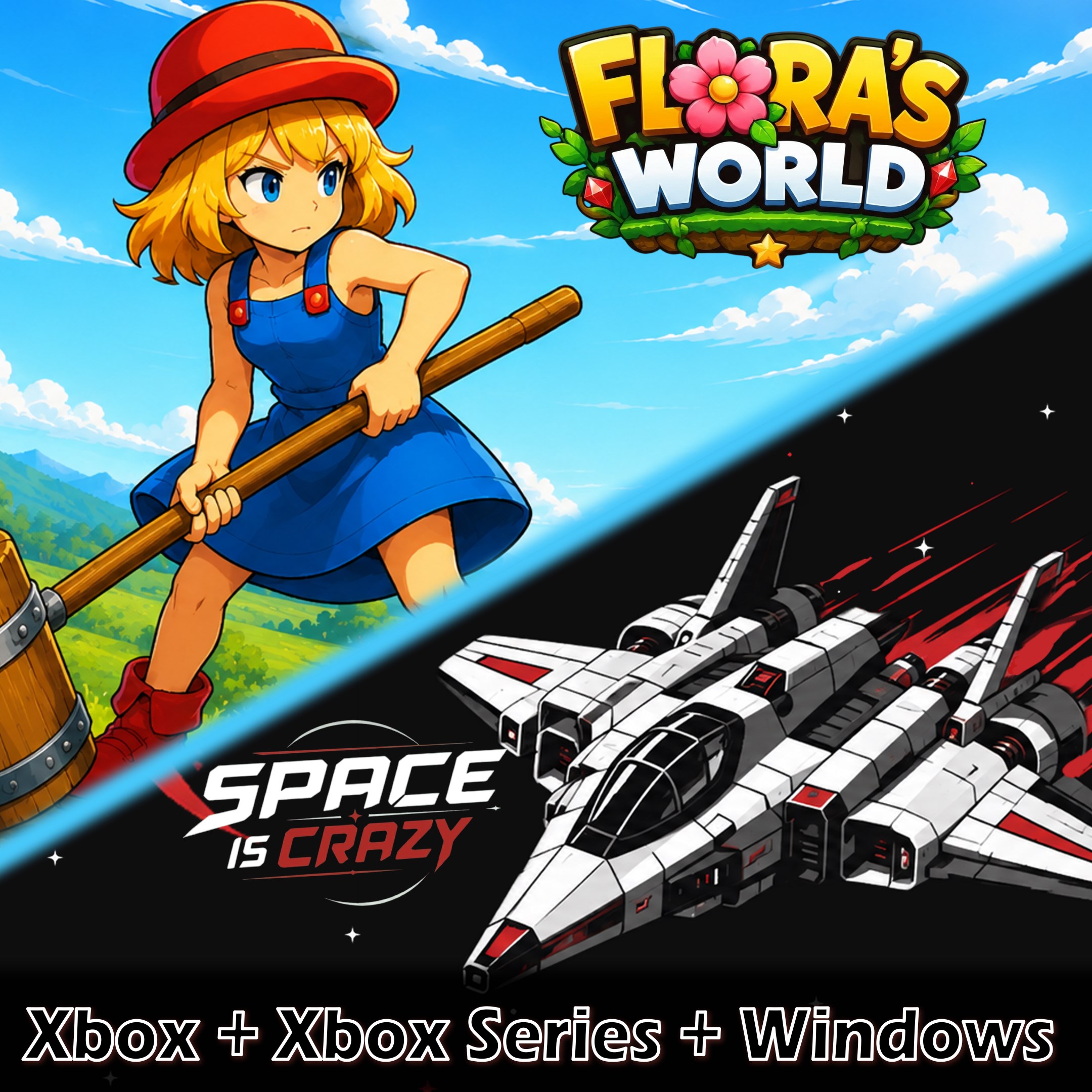 Flora's World & Space Is Crazy (Bundle) - Xbox live key - United States