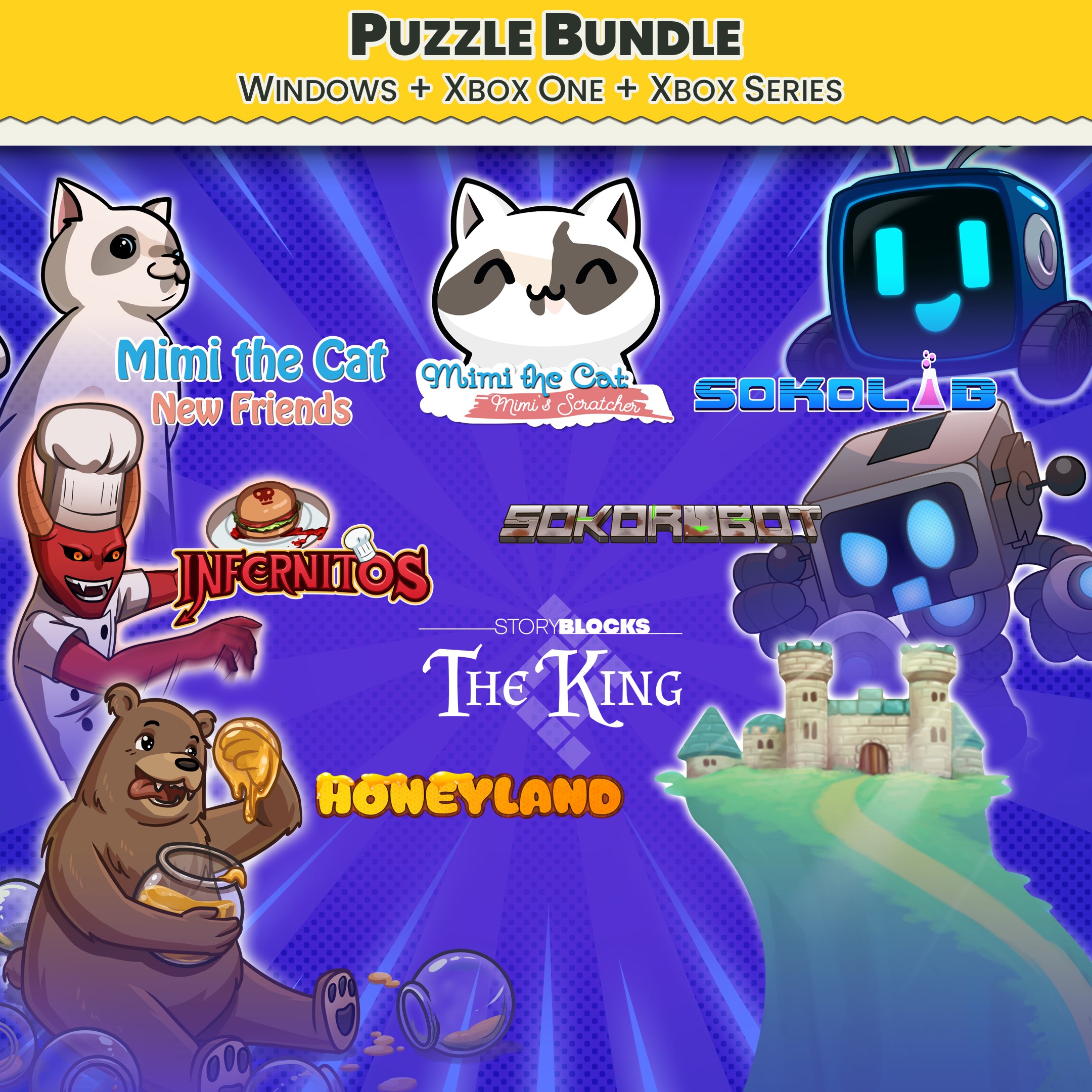 Puzzle Bundle Xbox - Mimi New Friends, Story Blocks and Sokoban games - Xbox live key - United Kingdom