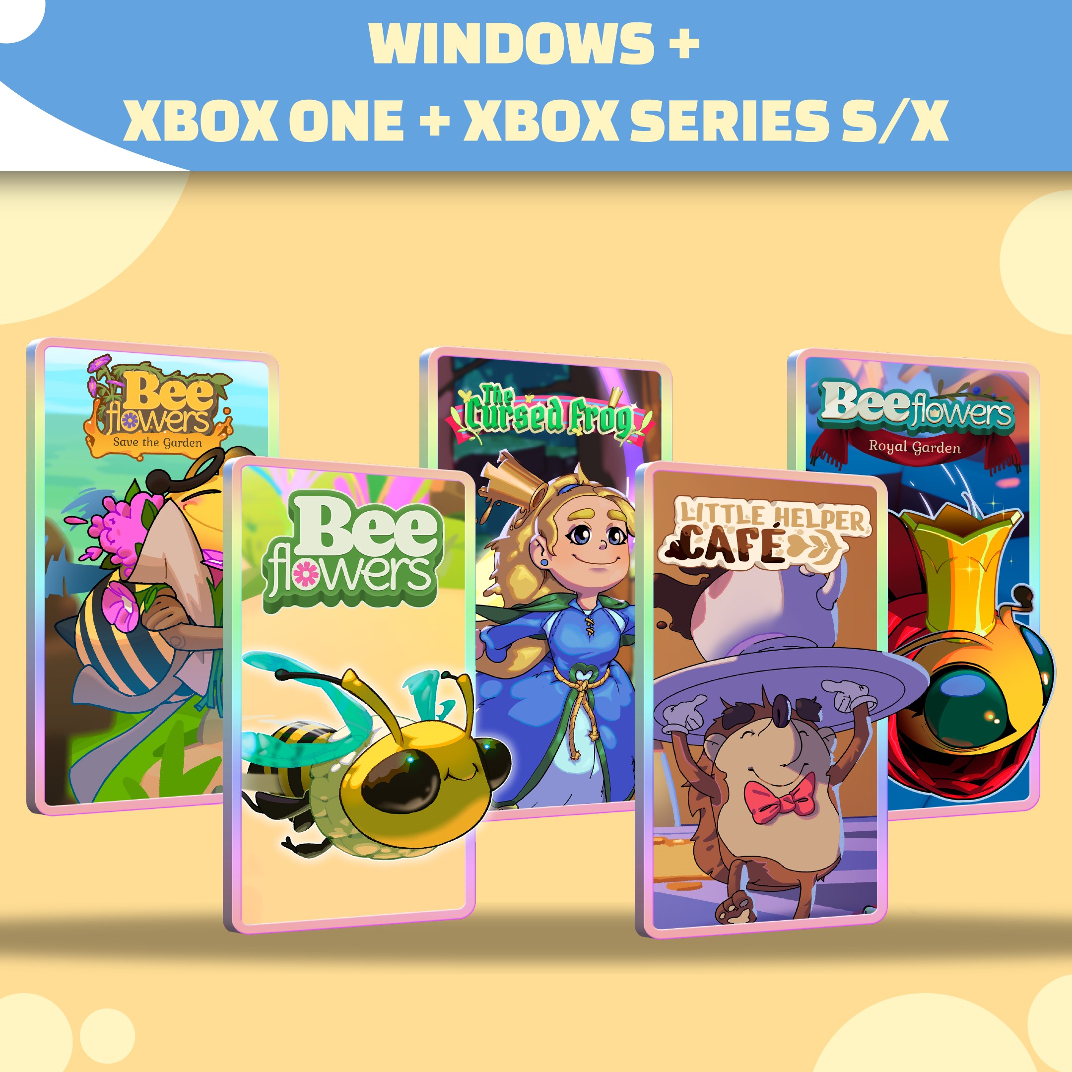 Bee 1 Bee 2 Bee 3 Little Helper Cafe Cursed Frog (Bundle) - Xbox live key - South Africa