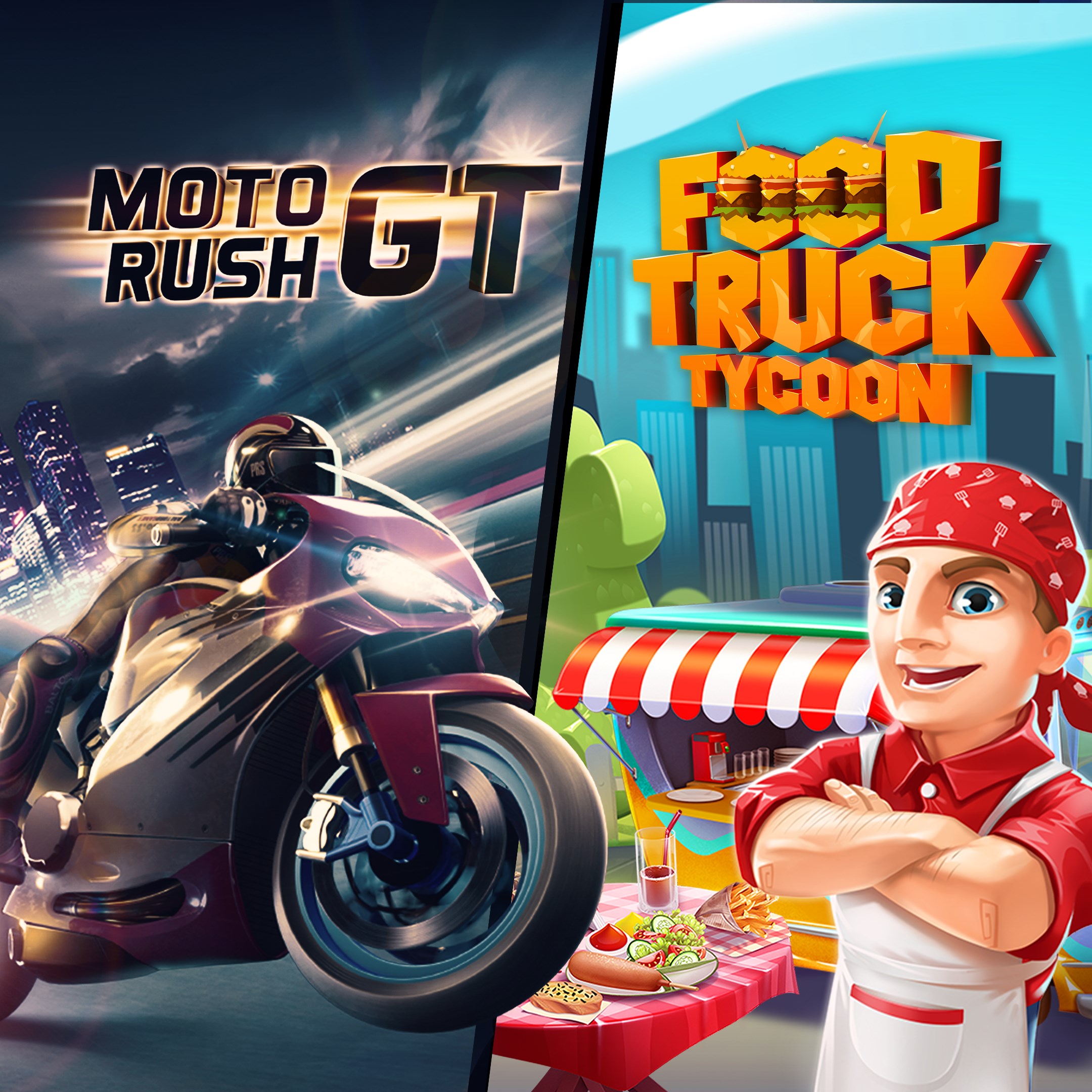 Moto Rush GT + Food Truck Tycoon - Xbox live key - United Kingdom