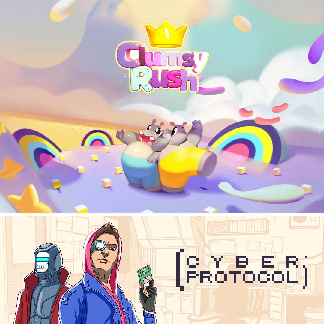 Clumsy Rush + Cyber Protocol - Xbox live key - United States