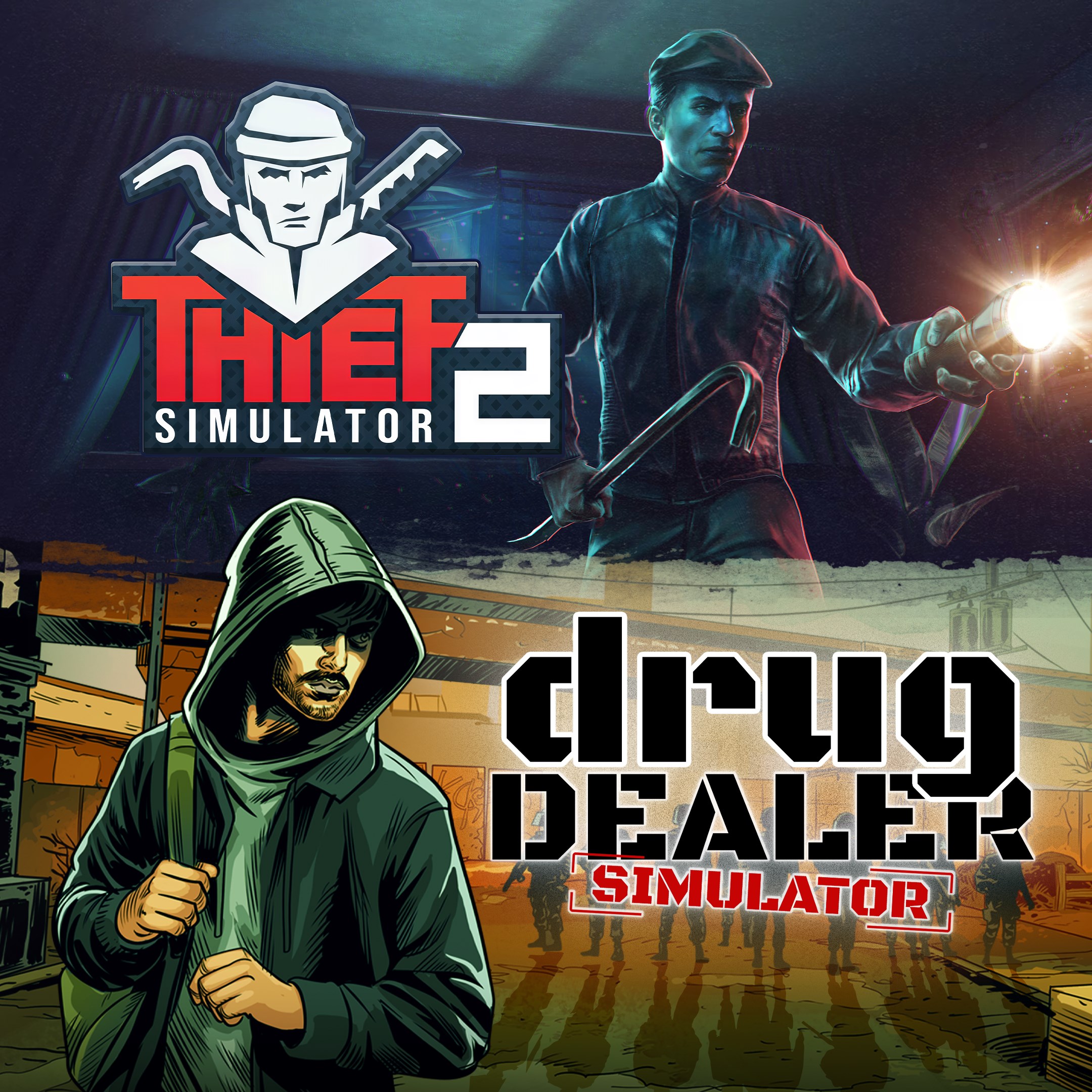 Outlaw Bundle: Thief Simulator 2 x Drug Dealer Simulator - Xbox live key - South Africa