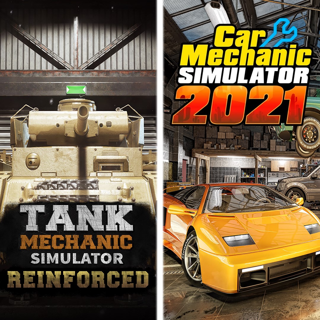 Car Mechanic Simulator 2021 & Tank Mechanic Simulator - Xbox live key - South Africa