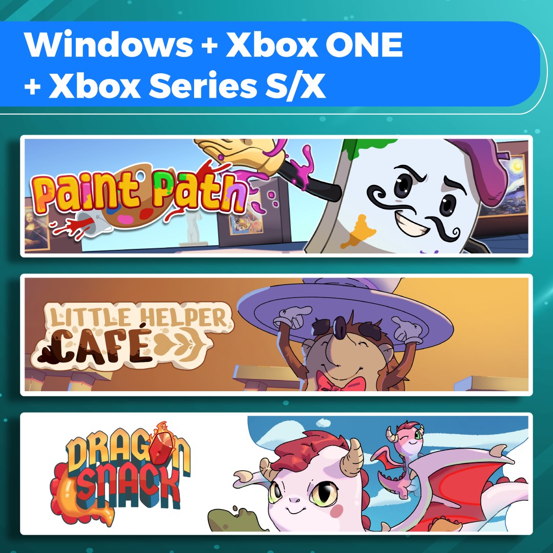 Paint Path + Little Helper Cafe + Dragon Snack (Bundle) - Xbox live key - South Africa