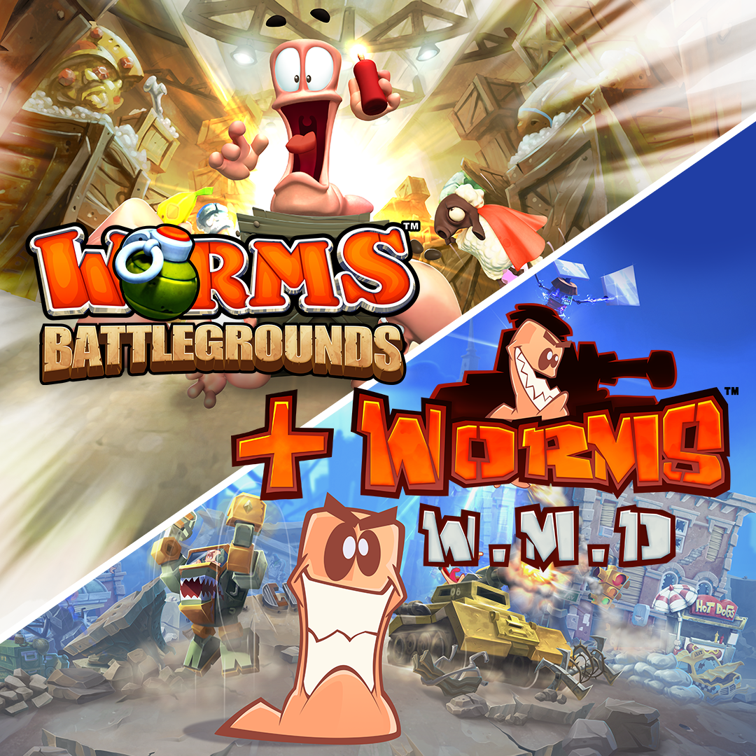 Worms Battlegrounds + Worms W.M.D - Xbox live key - United States
