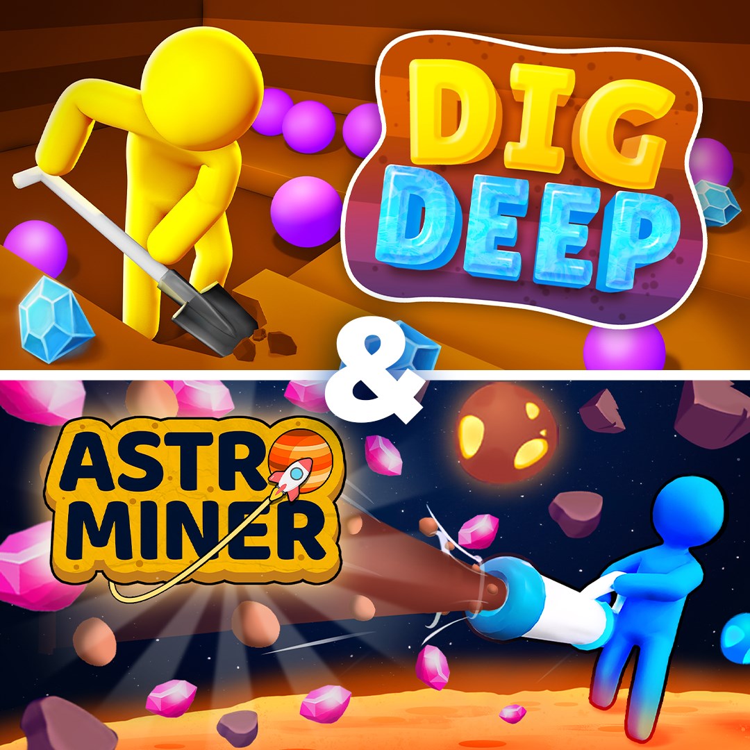 Dig Deep & Astro Miner - Xbox live key - United Kingdom