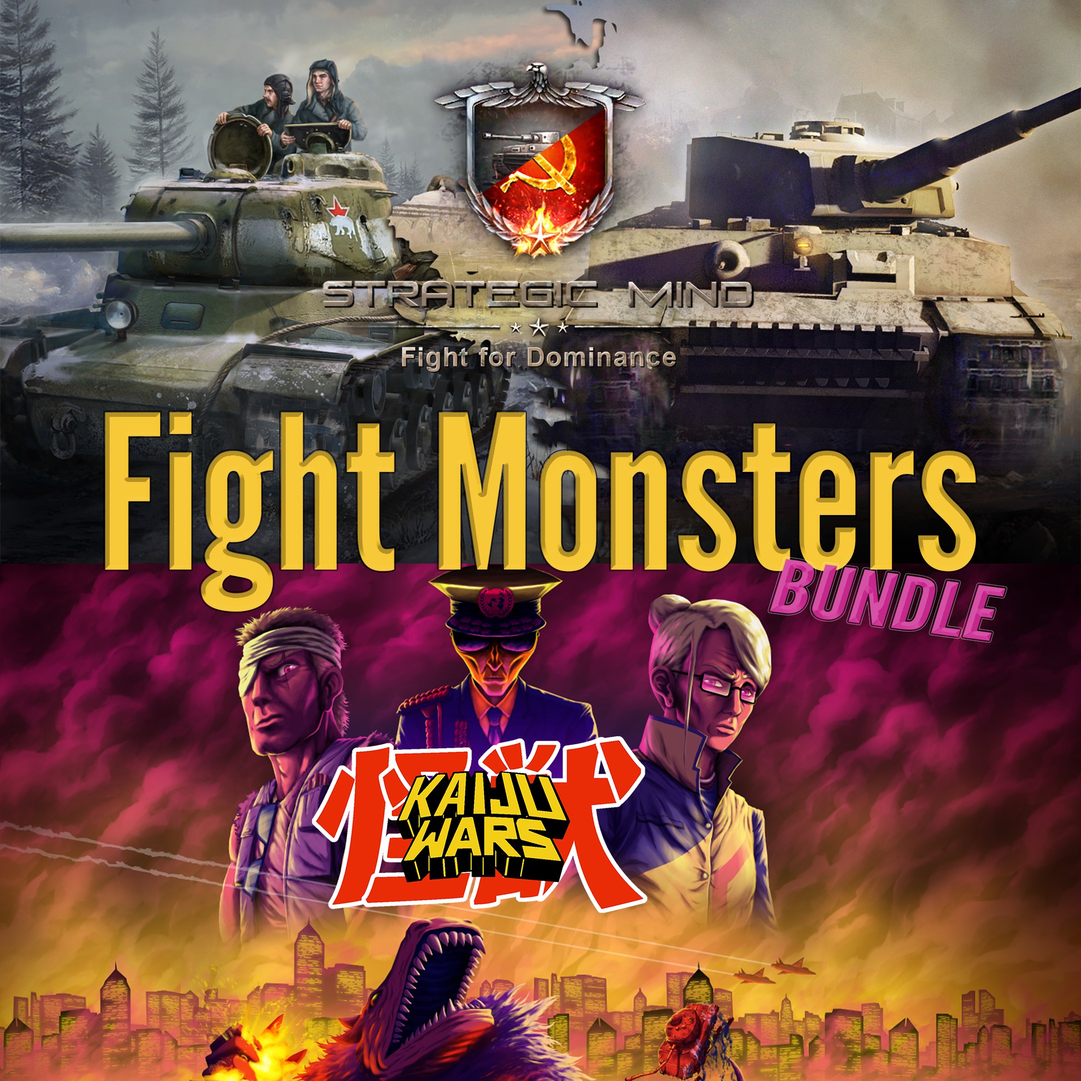 Strategic Mind: Fight for Dominance + Kaiju Wars - Fight Monsters Bundle - Xbox live key - South Africa