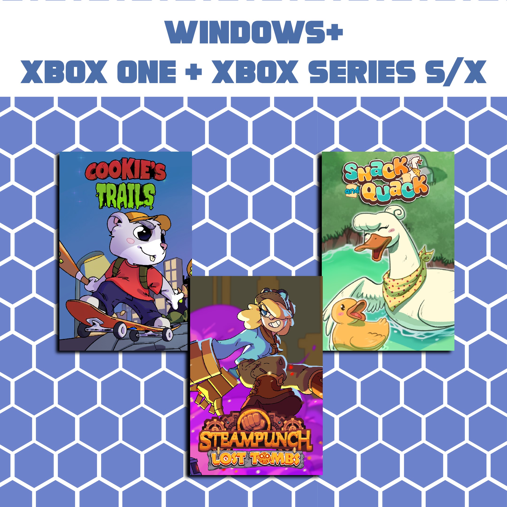Cookie's Trails + Steampunch: Lost Tombs + Snack and Quack (Bundle) - Xbox live key - United Kingdom