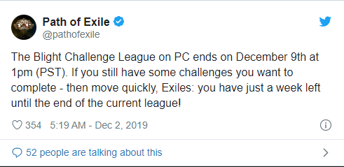 Path of Exile Blight Challenge League will end on December 9.jpg Path of Exile Blight Challenge League will end on December 9.jpg